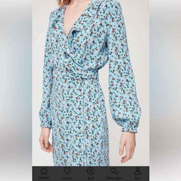 Little moon elm wrap dress Aritzia - Picture 4 of 6